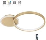 Eglo - Led Cct Deckenleuchte Gafares Wei&szlig;-gold 40,5 X 29 Cm Gold, Wei&szlig; Deckenlampen