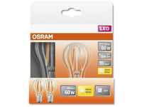 OSRAM LED-Lampen, klassische Kolbenform, 60 Watts Ersatz, E27, A-shape, 2700 Kelvin,