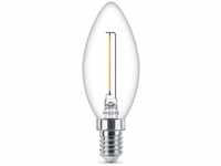 Led Lampe ersetzt 15W, E14 Kerze B35, klar, warmweiß, 136 Lumen, nicht dimmbar, 1er