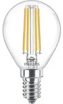 Philips Led Classic E14 Lampe, 6 0w, Tropfenform, Klar, Warmwei&szlig;