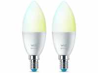 Led Smart Leuchtmittel in Weiß E14 B39 4,9W 470lm 2700-6500K 2er-Pack - white - WIZ