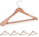 Anzugb&uuml;gel Zedernholz, 5 St&uuml;ck, Mottenschutz, Rutschfest & Stabil, Breite