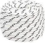 Vidaxl Braided Boat Rope White 12 Mmx100 M Polyester