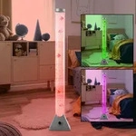 Rgb Led Steh Leuchte Wohn Zimmer Wasser Sprudel S&auml;ule Deko Fische Stand Lampe