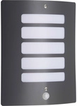 Lampe Todd Au&szlig;enwandleuchte Bewegungsmelder Anthrazit 1x A60, E27, 60w, Geeignet