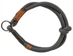 M: 45cm/diametro 8mm Grigio Scuro/marrone: Be Nordic Semistrangle Collar