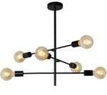 Lester - Deckenleuchte - 6xe27 - Schwarz - Lucide