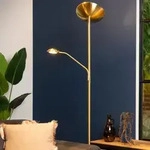 Zenith - Stehlampe Mit Leselampe - Led Dim. - 3000k - Mattes Gold / Messing -...