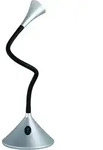 Defibrico - Flexible 2in1 Led Tischlampe & Wandlampe Viper In Schwarz/silber Schalter
