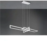 Defibrico - Gro&szlig;e Led Pendelleuchte Salinas Lang Mit Switch Dimmer Wei&szlig;, Breite