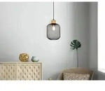 Trio - Pendelleuchte Calimero 1 Flammig Metall Gitterschirm Schwarz, &Oslash; 18cm