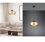 Trio - Pendelleuchte Chiron 1-flammig Mit Lampenschirm Messing, &Oslash; 45cm