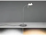 Trio - Led Schreibtischleuchte Monza Dimmbar Mit Flexarm, H&ouml;he 57cm, Silber