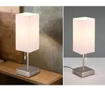 Reality Leuchten - Tischleuchte Ole Wei&szlig; 35 X 10 Cm Nachttischlampen