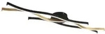 Trio - Led Deckenleuchte Blaze Dimmbar Lichtfarbe Einstellbar Schwarz Gold, B: 107cm