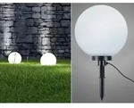 Reality - Leuchtkugel Bolo F&uuml;r Den Garten Mit Strom Wei&szlig;, 5m Kabel, &Oslash; 40 Cm