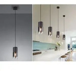 Trio Leuchten - Led Pendelleuchte Mit Rauchglas 1-flammig Metall Schwarz, &Oslash;...