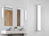 Led Badezimmer Wandleuchte Fabio In Chrom - Spiegelleuchte, Breite 42,5cm