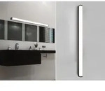 Trio - Led Badezimmer Wandleuchte Fabio In Schwarz - Spiegelleuchte, Breite 120cm