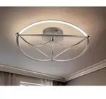 Gro&szlig;e Led Deckenleuchte Charivari Silber Matt, &Oslash; 62cm