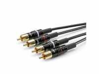 Sommer Cable - HBP-C2-0300 Klinke / Cinch Audio Anschlusskabel [2x...