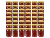 Bonnevie - Marmeladengläser mit Goldenem Deckel 48 Stk. 230 ml vidaXL811028