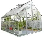 Palram-canopia - Aluminium Gew&auml;chshaus Balance 812 Anthrazit 367x244x229 Cm