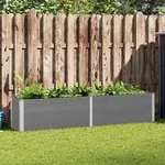 Garten-hochbeet 250 X 50 X 54 Cm Wpc Grau - Vidaxl