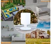 Smartwares - Akku Led Tischleuchte Outdoor Kabellos Mit Rgb Farbwechsler, H&ouml;he...
