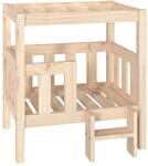 Hundebett 65,5x50,5x70 Cm Massivholz Kiefer Vidaxl