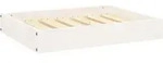 Vidaxl Dog Bed White 61.5x49x9 Cm Solid Wood Pine