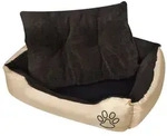 Hundebett Beige Und Braun Xxl Vidaxl