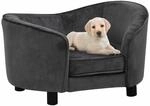 Hundesofa Dunkelgrau 69x49x40 Cm Pl&uuml;sch - Vidaxl