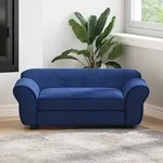 Hundesofa Blau 72x45x30 Cm Pl&uuml;sch - Vidaxl