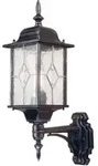 Elstead Wexford - 1 Licht Au&szlig;enwandlaterne Licht Schwarz Silber Ip43, E27