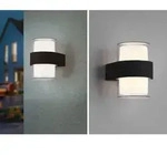 Led Au&szlig;enwandleuchte Molina Rund Up And Down Anthrazit 13x9cm