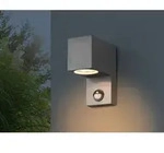 Eckige Au&szlig;enwandleuchte Roya Downlight Mit Bewegungsmelder, Anthrazit