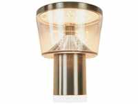 Lindby - Edelstahl-LED-Außenwandlampe Antje - edelstahl, klar