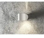 Au&szlig;enwandleuchte Modena Runder Wandspot Up-down, H&ouml;he 9cm, Wei&szlig;
