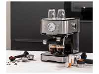 Siebträger Espressomaschine mit Milchaufschäumer für Kapseln & ESE-Pads