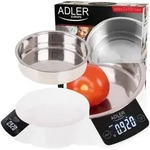K&uuml;chenwaage Adler Ad 3166 Mit 900 Ml Edelstahlsch&uuml;ssel, Max. Gewicht 5 Kg,