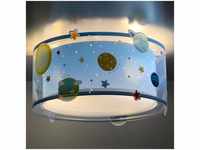 Dalber - Kinderzimmer Deckenleuchte Planets in Blau E27 2-flammig - blue