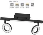 Eglo - 2er Led Spot Cardillo 2 Schwarz 38,5 X 8,5 Cm Deckenlampen & Kronleuchter