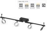 Eglo - 4er Led Spot Cardillo 2 Schwarz 98,5 X 8,5 Cm Deckenlampen & Kronleuchter