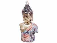 Dekofigur Buddha 51 x 27 cm gold blau rot Dekofigur - Trendline