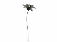 Trendline - Gartenstecker Blume Metall 30 x 124 cm silber Gartenfiguren