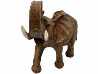Figurendiscounter - Elefant 47x62x23cm Grau Polyresin wetterfest Dekofigur
