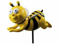 Figurendiscounter - Stecker Biene, groß 14x24x13cm Polyresin wetterfest Dekofigur