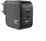 Green Cell - Gc Powergan 65w Netzwerkladeger&auml;t (2x Usb-c Power Delivery, 1x Usb-a