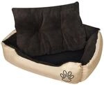 Warmes Hundebett Mit Polsterkissen L Vidaxl